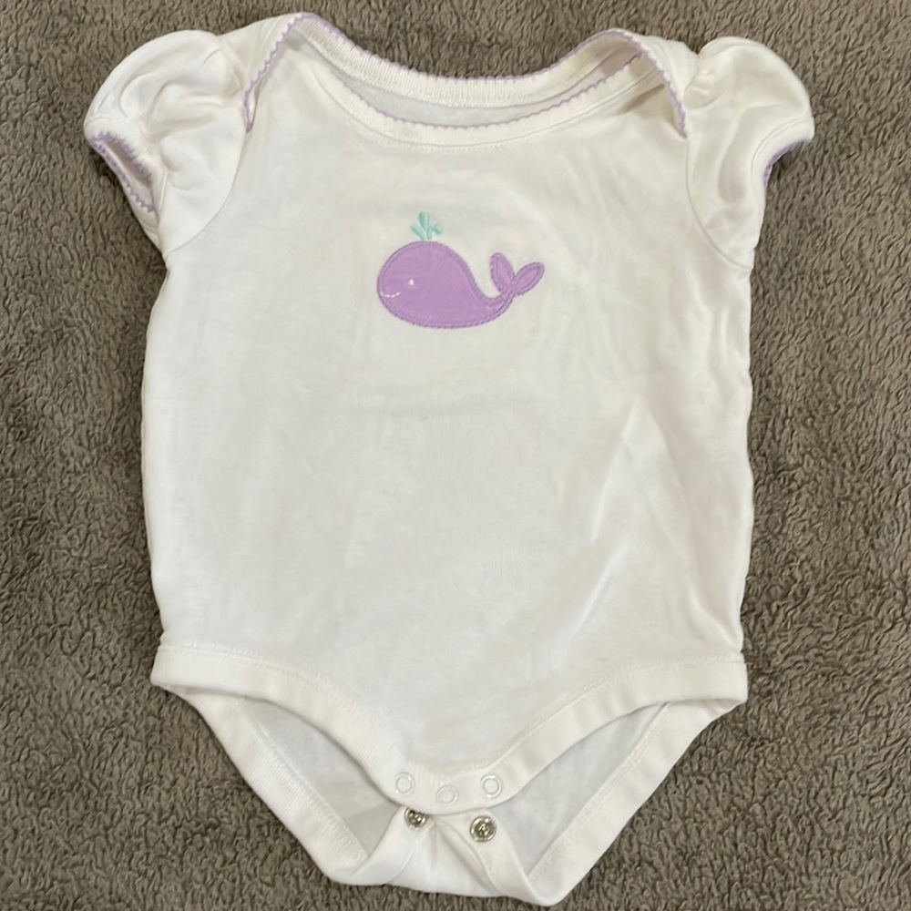 Gymboree whale onesie